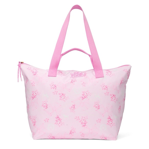 PINK x LoveShackFancy Pink Floral Tote Bag NWT LIMITED EDITION - Picture 1 of 4